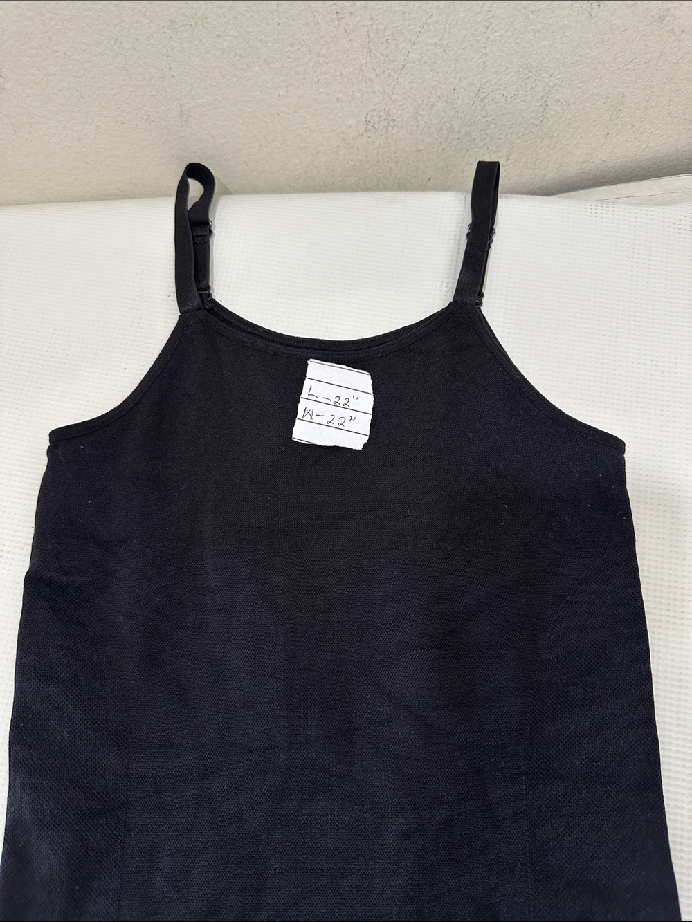 Shapermint Black Ribbed Cami Tank - Picture 6 of 6